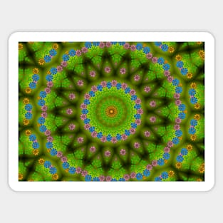 Green abstract pattern Sticker